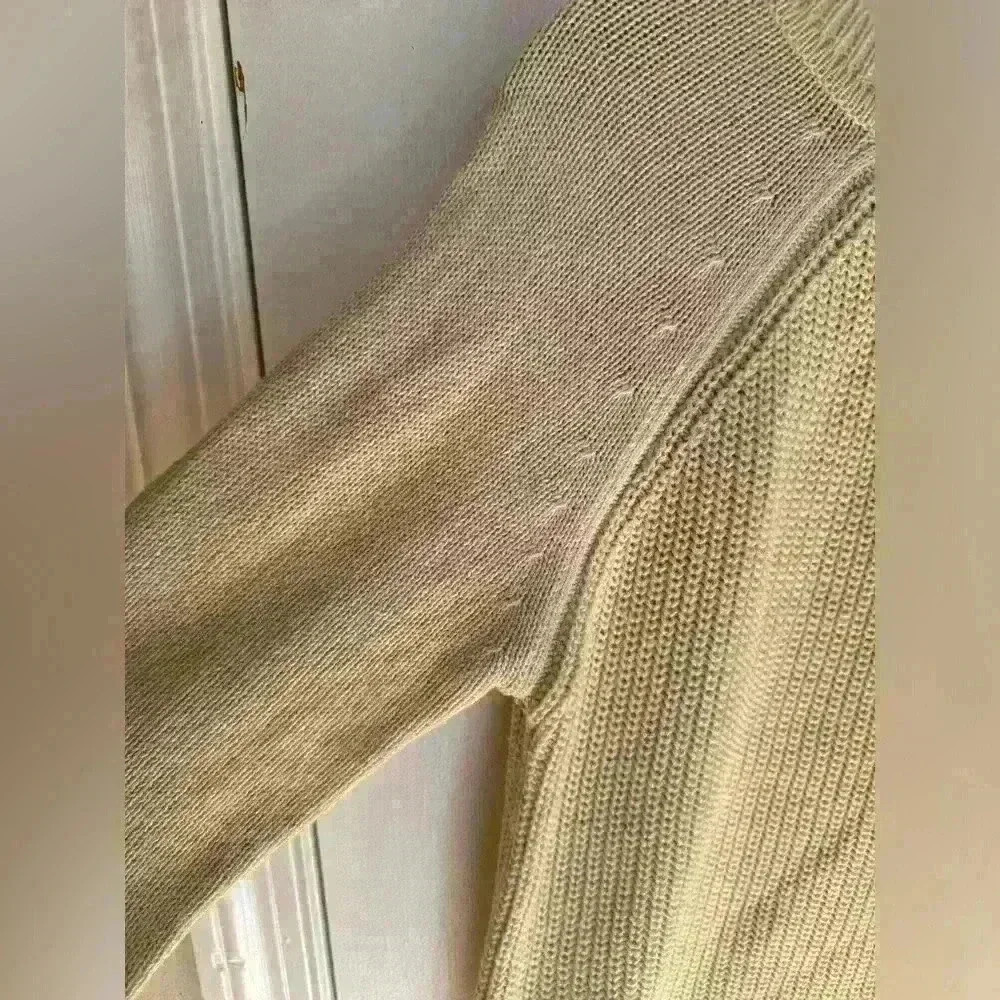 RD Style casual women’s knit sweater beige size Large oversized - Picture 2 of 13